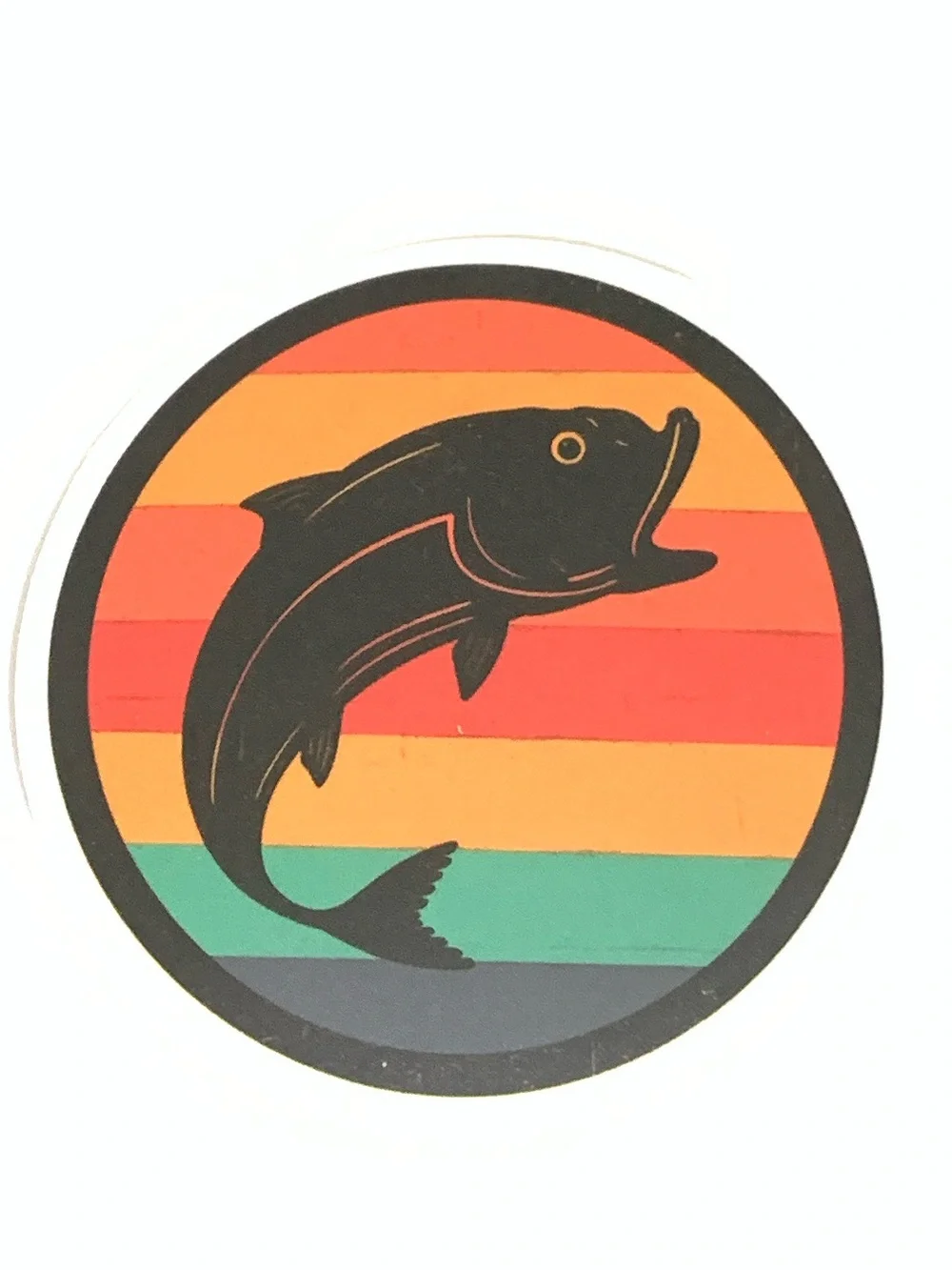 Multicolor Fish Vinyl Sticker